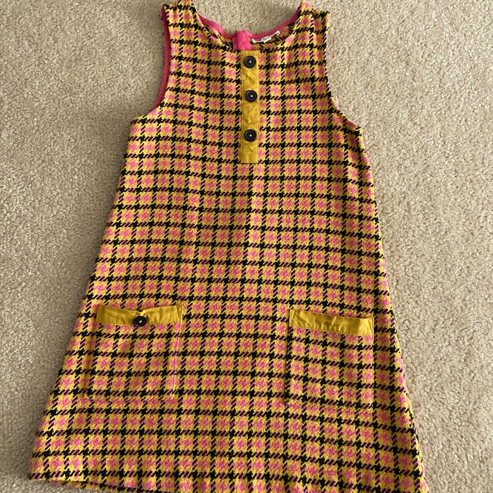 Mini Boden herringbone print jumper size 7/8 girls